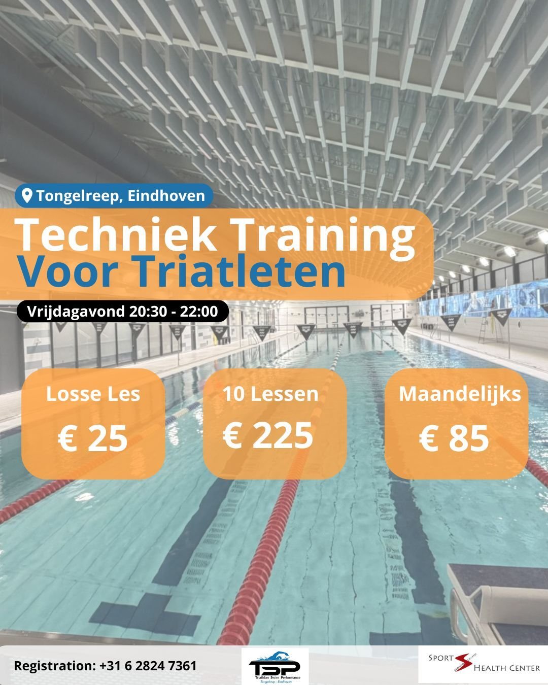 Zwemtraining techniek triatlon Tongelreep